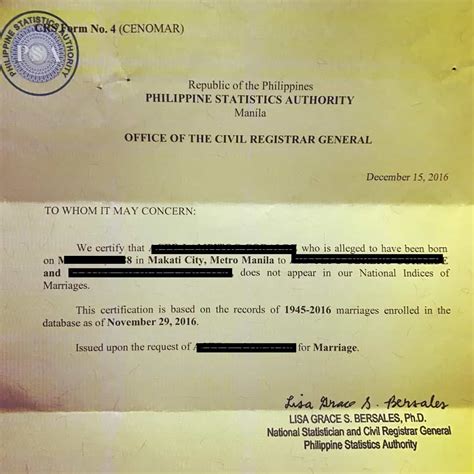cenomar expiration